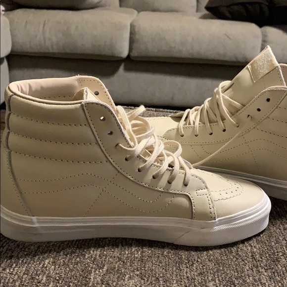 nude high top vans